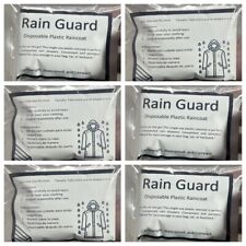 2 Pack Clear Waterproof Poncho Reusable Plastic Adult Camping Festival Rain Coat