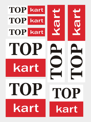 Topkart stickers graphics - topkart,