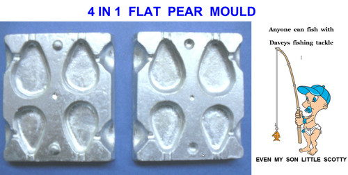 Flat pear mould for - 4,