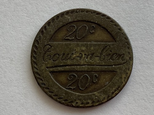 French jeton token 20c - jeton/token,