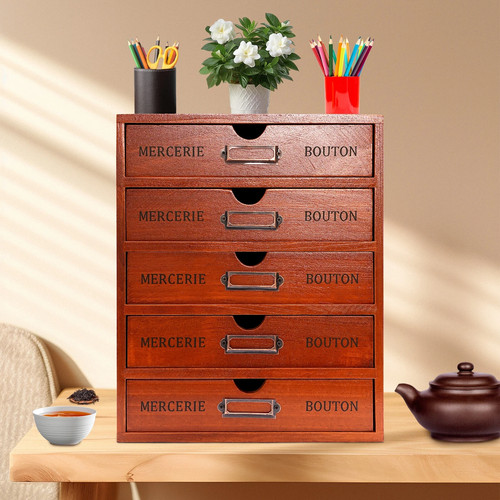 Vintage drawer jewelry - 5-drawer,