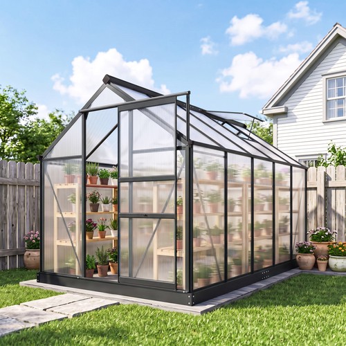 Polycarbonate walk garden - polycarbonate, walk-in
