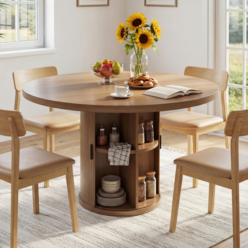 Solid wood round dining - 35.43",