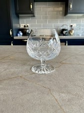 Large Heavy Crystal Cut Class Brandy Glass