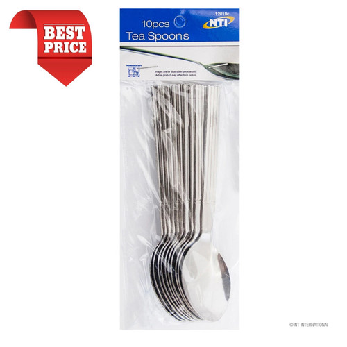 10x stainless steel - steel, teaspoons