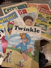 6 X 1960s Children’s Magazines Twinkle Girl Playhour Robin Andy Pandy Sooty