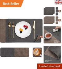 Versatile faux leather table - faux,