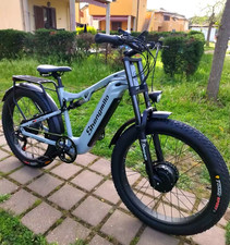 New Dual Motor 26" Fat Tyre E-Bike 48V 17.5Ah Electric Mountain Bike UK Stock