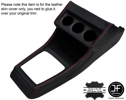 Red stitching centre console - red,