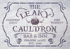 Hogwarts Leaky Cauldron L STENCIL 3 sizes HLCL Harry Potter, SUPERIOR 250 MYLAR