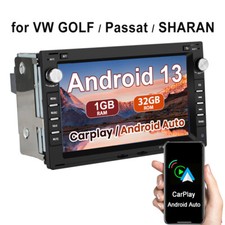 1+32G Android 13.0 Stereo Carplay Sat Nav For VW Golf 4 Passat B5 T5 Transporter