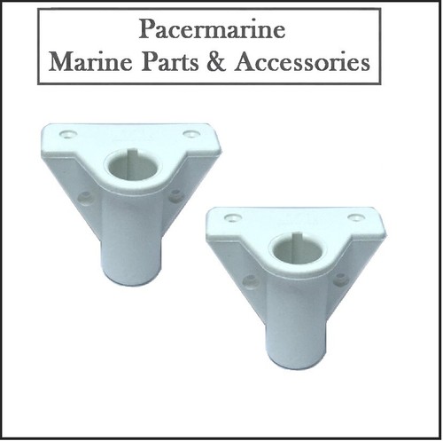 Pair white oar oarlock - oarlock, socket