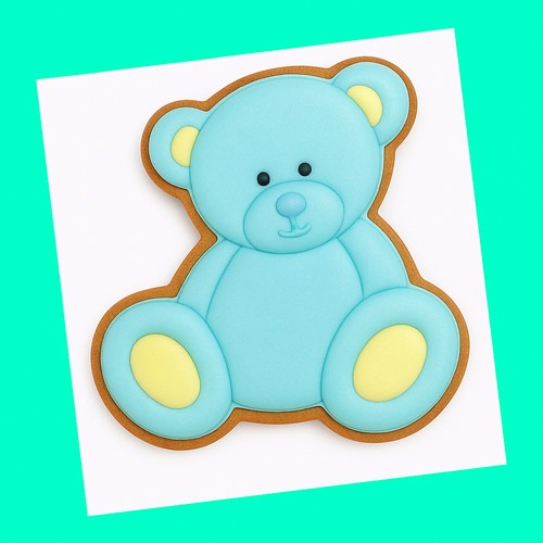 Teddy bear 5cm cookie - teddy,