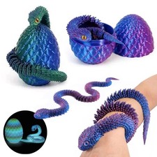 3D Printed Dragons Surprise Dragon Egg Articulating Gemstone Dragon Fidget Toy!