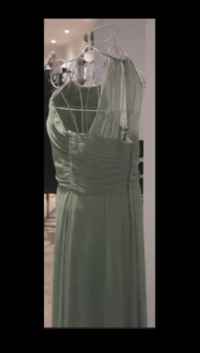 Veromia sage green chiffon - green,