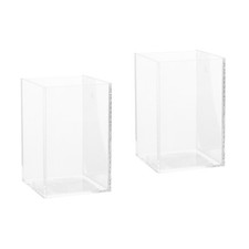 Set of 2 Goldfish Tank Starter Kit Clear for Betta Aquarium