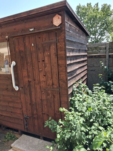 Used wooden garden shed - 5,
