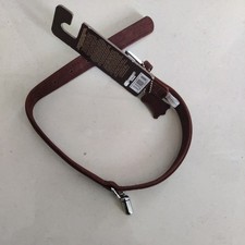 WAINWRIGHT'S SUEDE LEATHER DOG COLLAR  BROWN  MEDIUM  41-51CM.