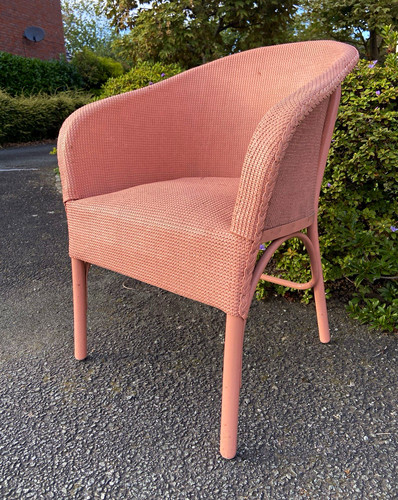 Pink rattan wicker - rattan/wicker, tub
