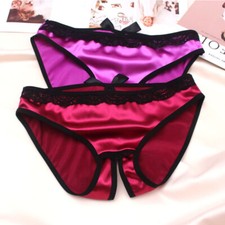 Women Sexy Crotchless Open Crotch Knickers Underwear Briefs Panties Lingerie UK
