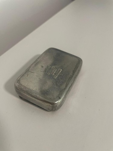 Britannia metal snuff - , box