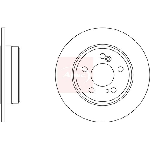 Brake discs solid for - 2x,