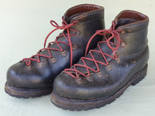 Vintage 1950s? Leather Mountaineering Ice Climbing Boots Vibram Sole