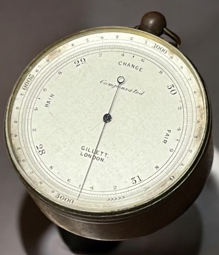 Antique pocket barometer - antique,