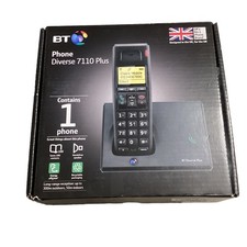 BT Diverse 7110 Cordless Telephone - Black