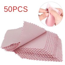 50Pcs Sliver Polishing Cleaning Cloth Cleaner Jewelry Anti-Tarnish