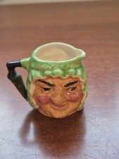 English Two Face Granny Miniature Toby Pitcher Artone Mini