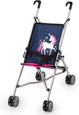 Bayer Design 30154AA Dolls Pushchair, Stroller, Foldable, Double Wheels, Securit
