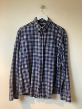 Blue Harbour Men’s Blue Long Sleeve Check Shirt Size L VGC