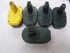 DEWALT DE9098/DE9096/DE9095 18V BATTERIES X 5