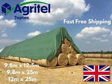 Toptex Crop and Hay Bale Straw Cover Protection Fabric 130GSM Tencate / Agritel