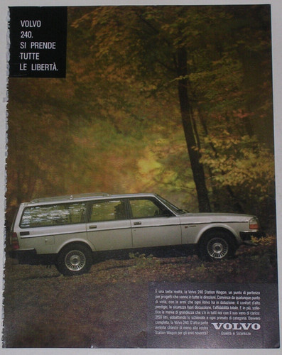 Advert advertising 1987 volvo - advert,