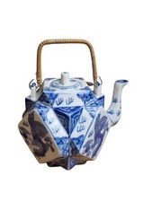 Vintage Chinese teapot hexagon