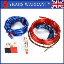 Car Audio Wiring Kit Cable Subwoofer 1500W UK for Edge Vibe Car Audio 8 Gauge