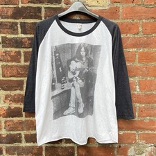 Vintage Neil Young T Shirt XL Baseball Jersey Crosby Stills Nash Rock Band Tour