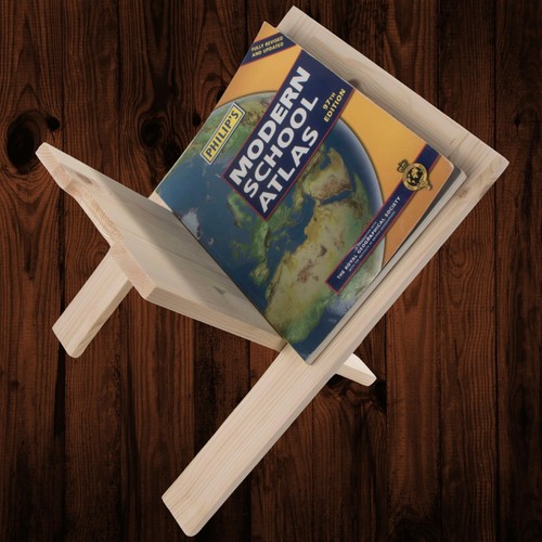 Wooden magazine newspaper rack - wooden,