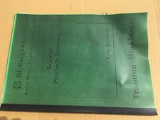 ROVER SD1 TR7 JAGUAR 3.4 4.2 SERVICE TRAINING BOOK, 77mm GEARBOX ORIGINAL BL. 