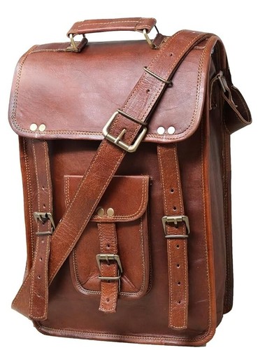 Leather goat vintage bag - vintage,