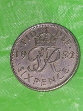 1952 King George VI Sixpence