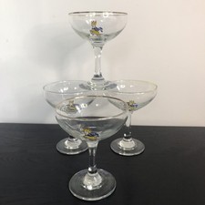 Vintage Set of 4 Babycham Glasses