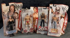 x4 WWE Wrestler Action Figure Collection Toy Bundle - Undertaker, Rey Mysterio