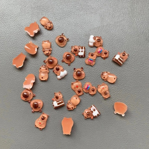 100pcs mini animal capybara - 100pcs,