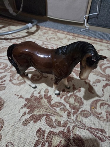 Vintage ceramic mare ornament - vintage,