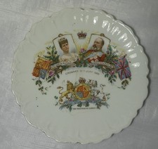 Vintage 1902 Coronation Plate