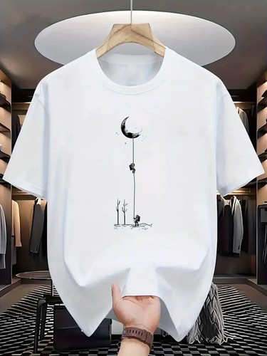 Men cotton moon landing - cotton,