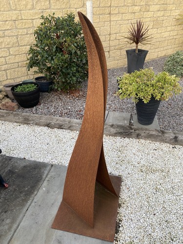 Steel flame sculpture - flame,